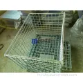 Cages de rangement en métal pliable soudé à trempage à chaud